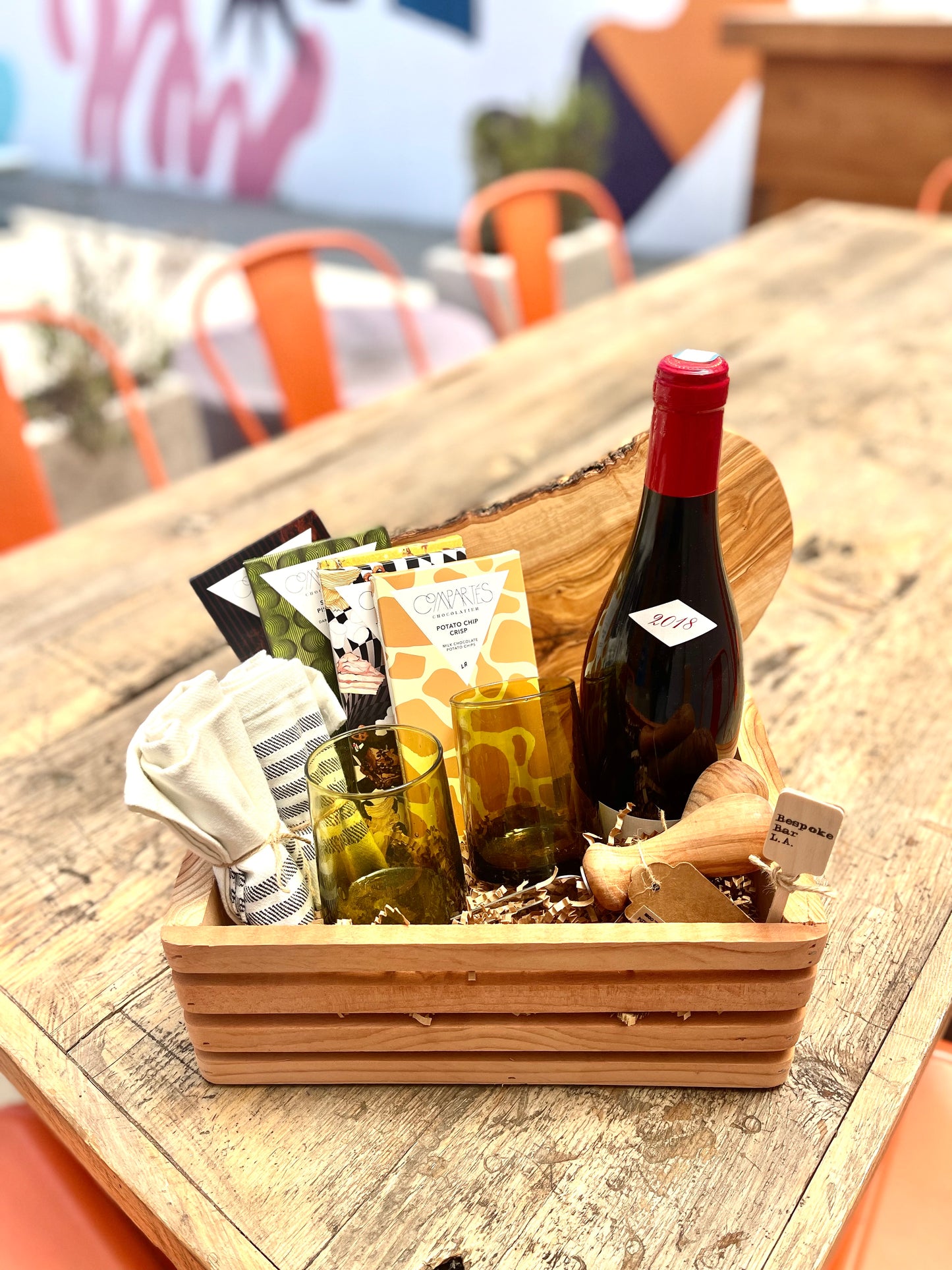 Wooden Board Wine Box