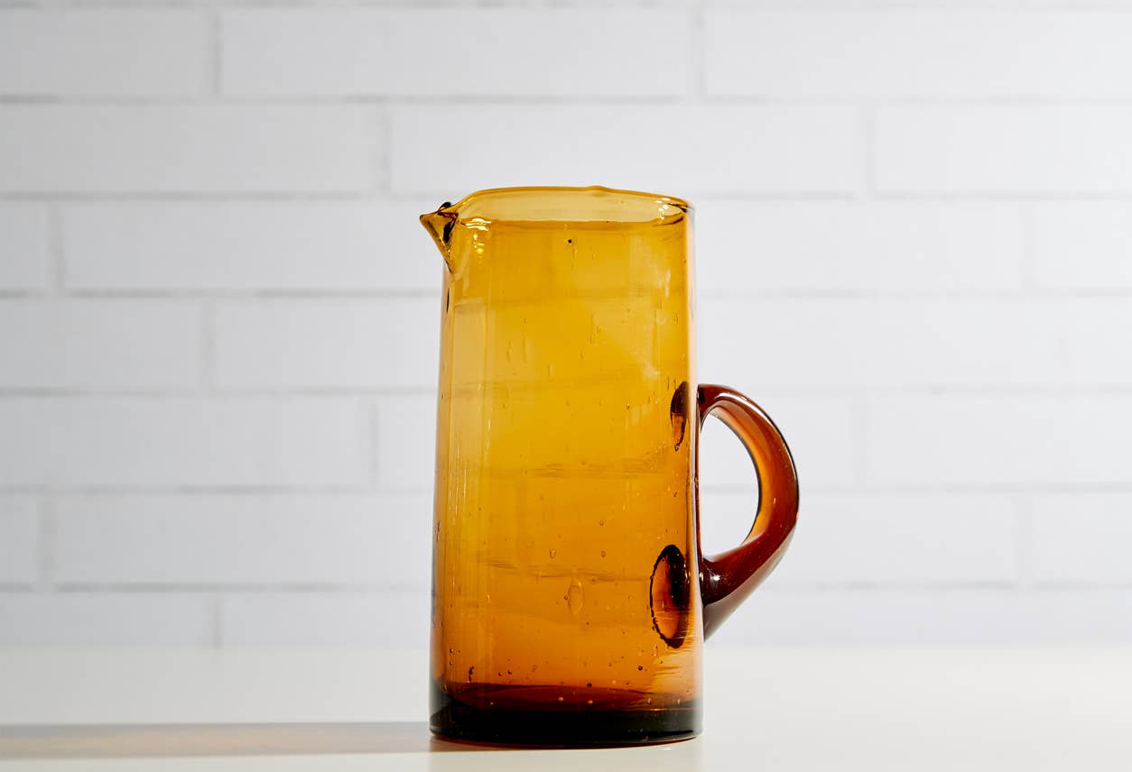 Amber Moroccan Pitcher - Bespoke Bar L.A.