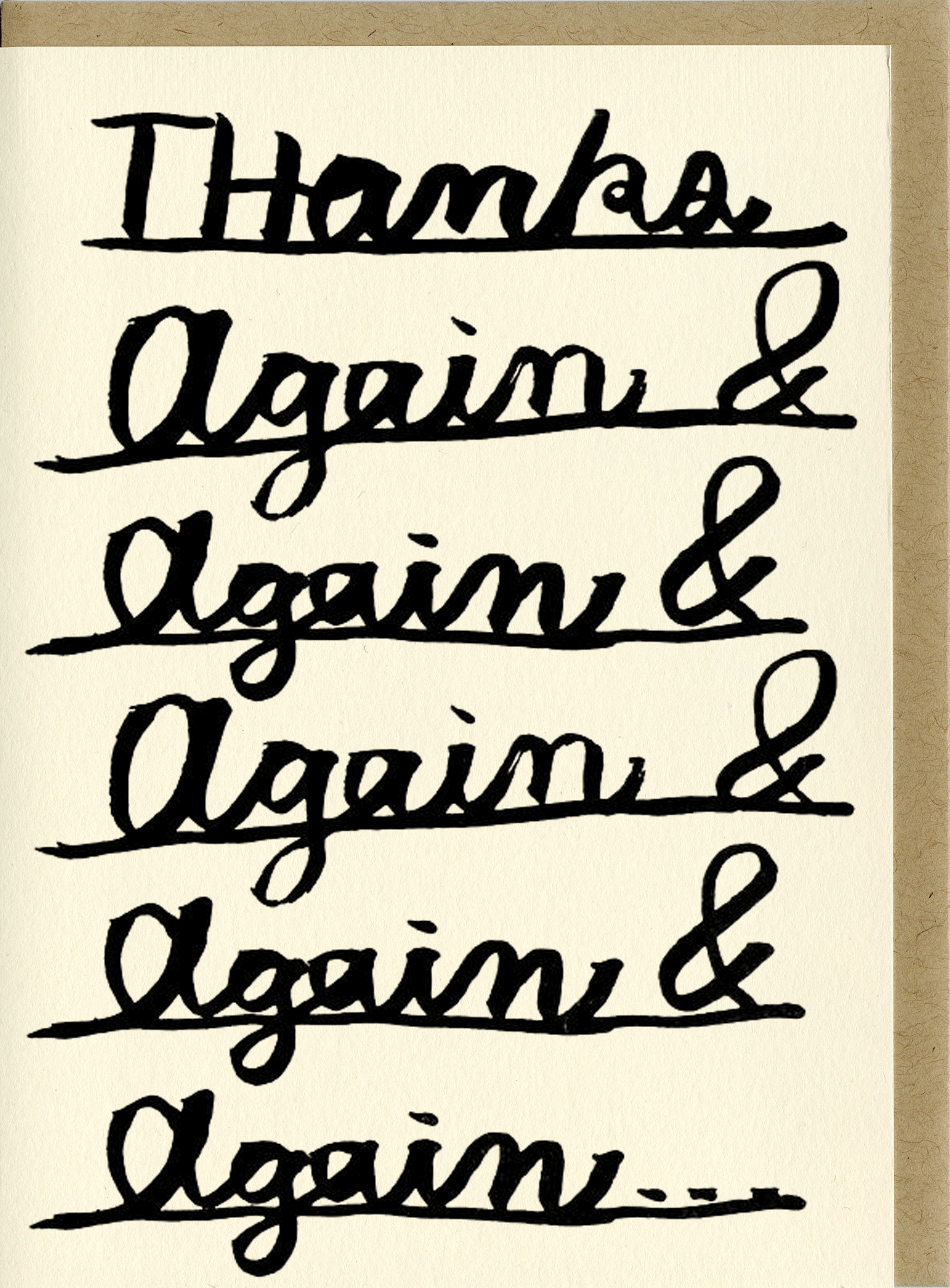 Thanks Again Card