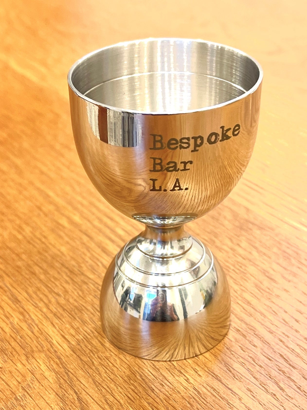 BBLA Silver Weighted Bell Jigger - Bespoke Bar L.A.