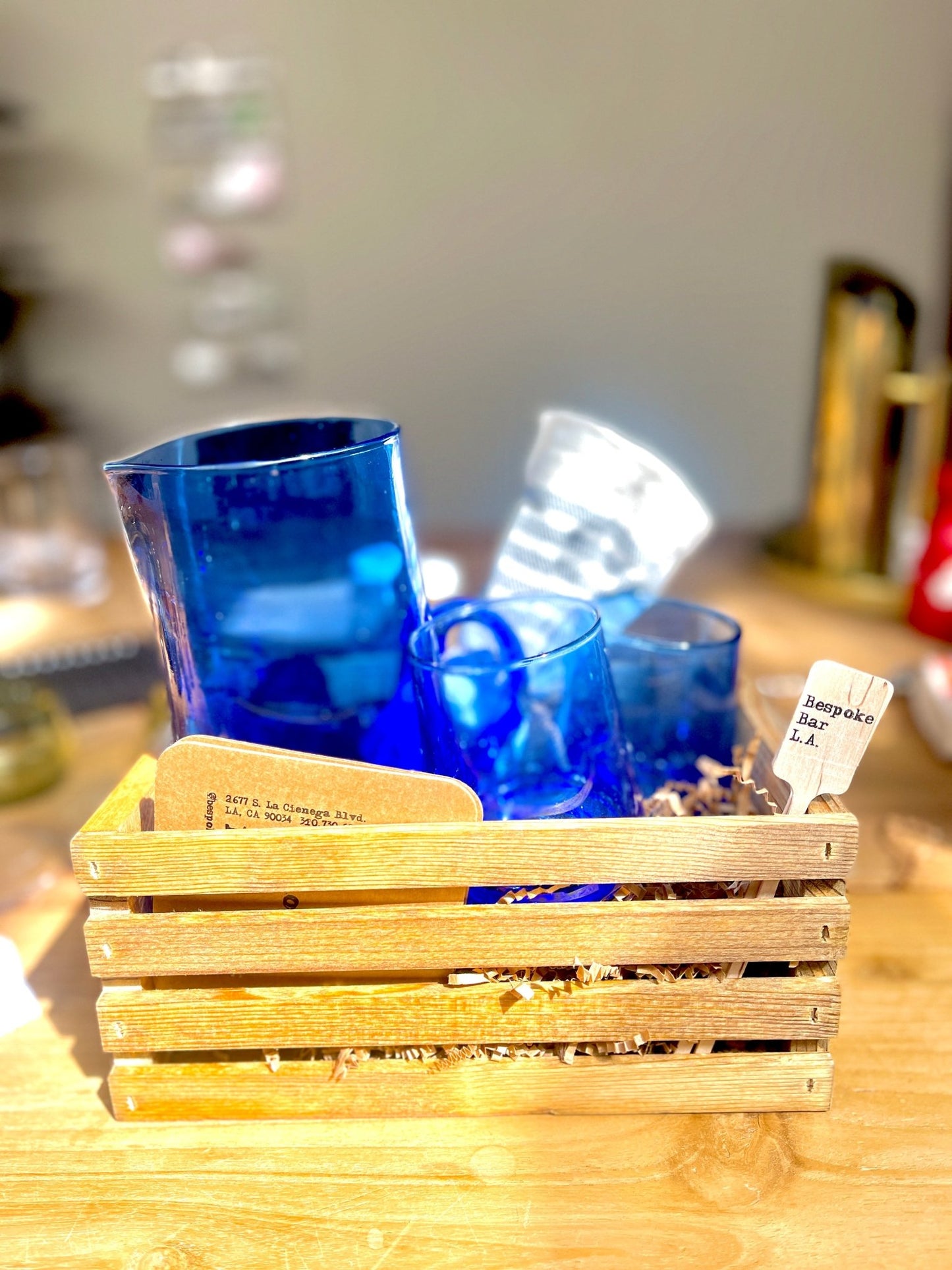 Blue Moroccan Box - Bespoke Bar L.A.