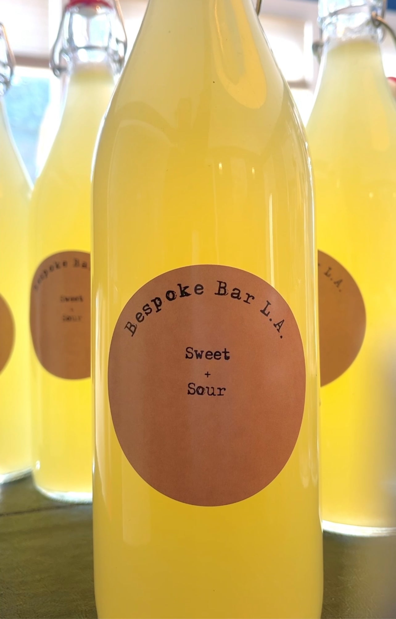 House - Made Sweet + Sour - Liter Size - Bespoke Bar L.A.