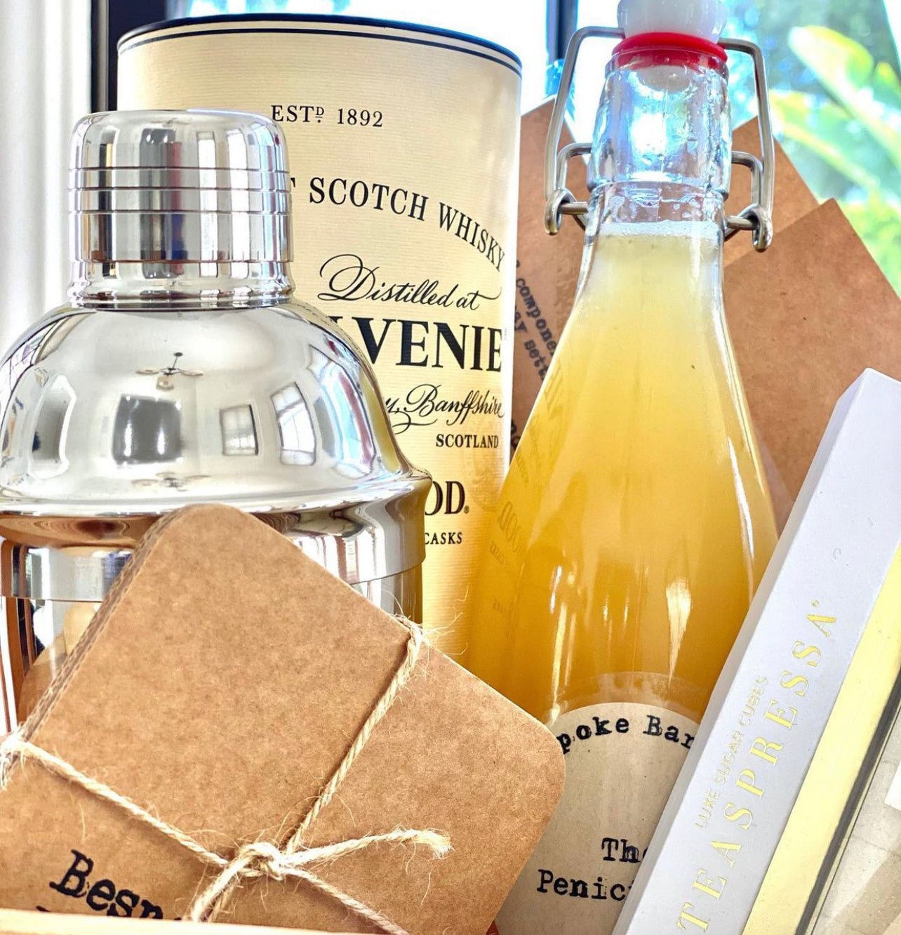 House - Made The Penicillin Mix - Bespoke Bar L.A.