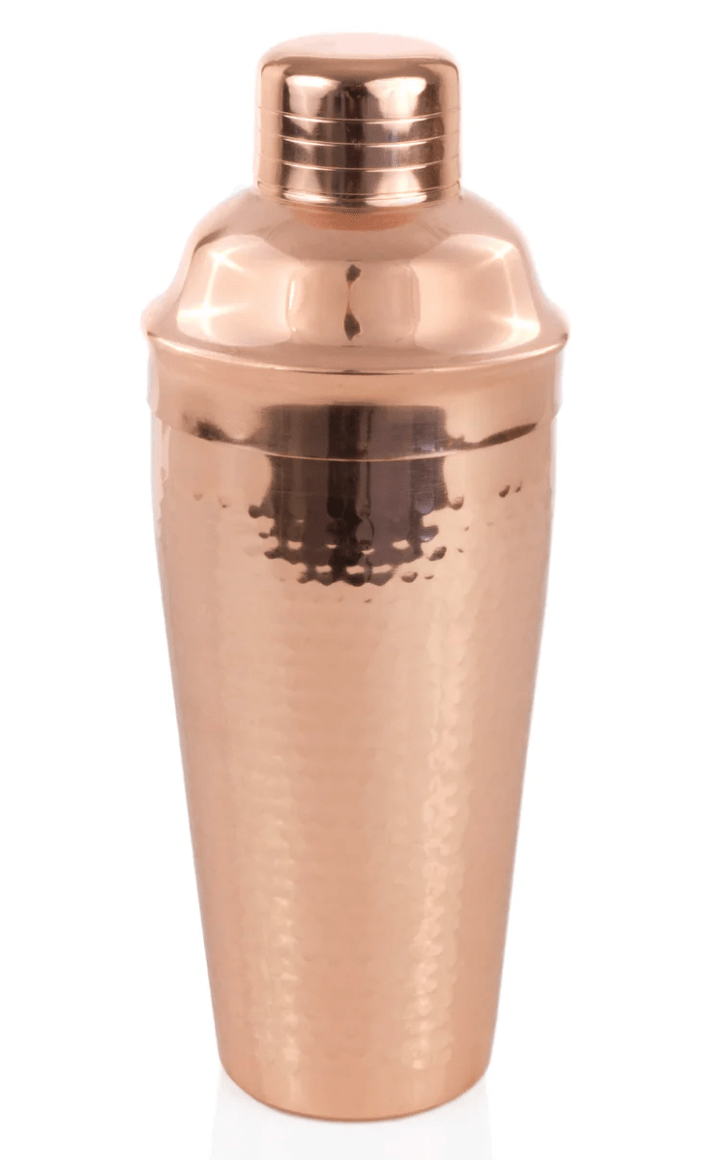 Rose Gold Hammered Cocktail Shaker - Bespoke Bar L.A.