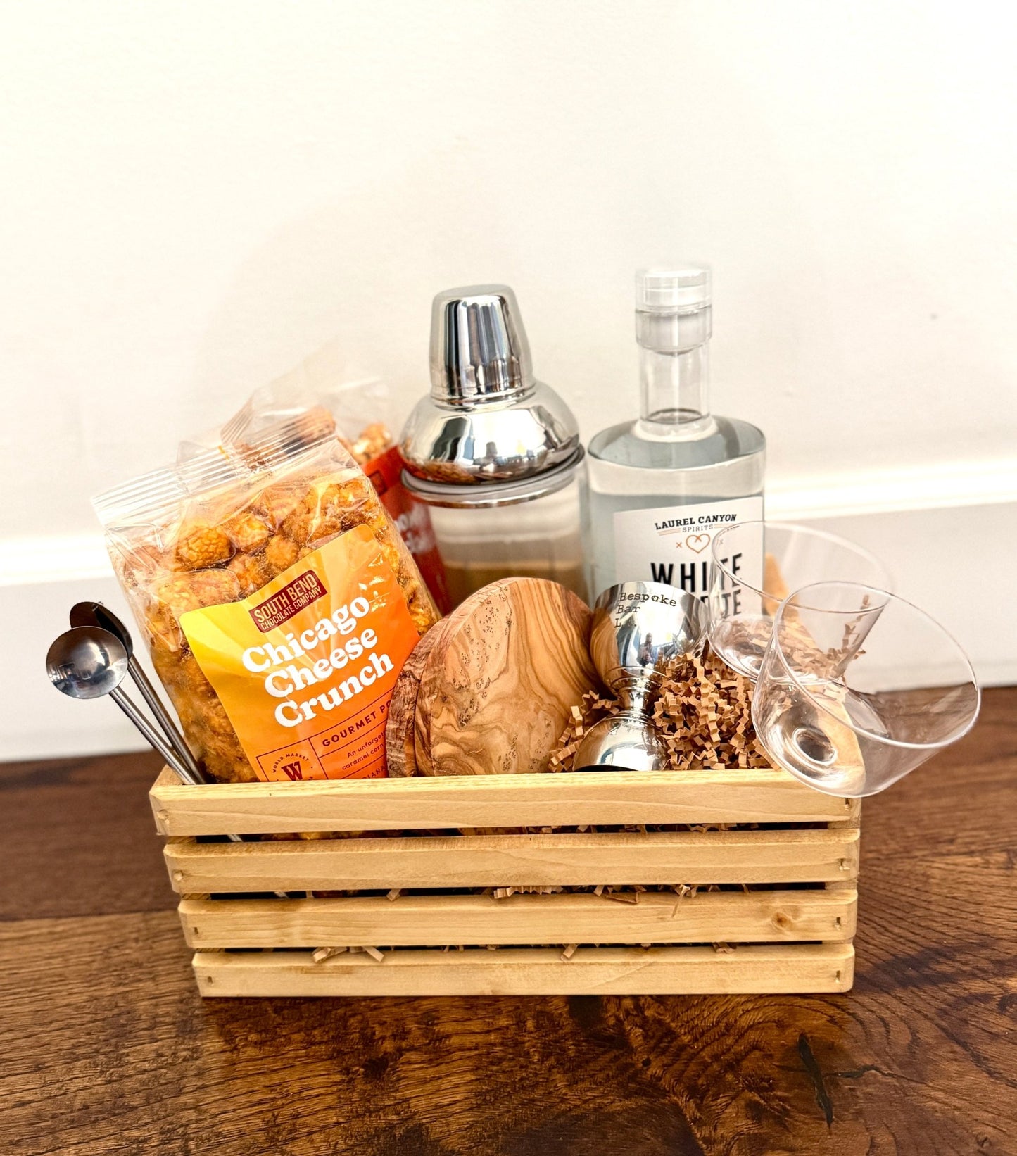 Vodka and Popcorn Box - Bespoke Bar L.A.