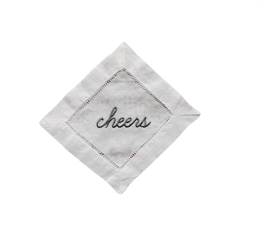 Cheers Cocktail Coasters - Charcoal Grey - Bespoke Bar L.A.