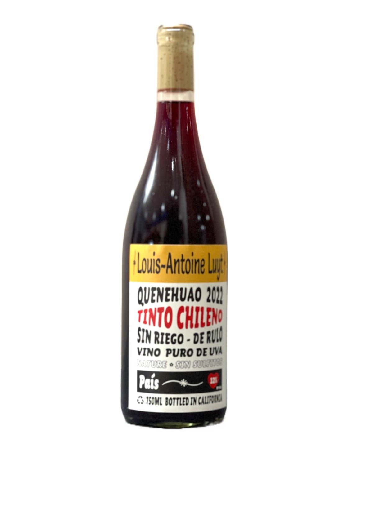 Louis-Antonie Luyt Tinto Chileno 'Quenehuao' 2022 - Bespoke Bar L.A.
