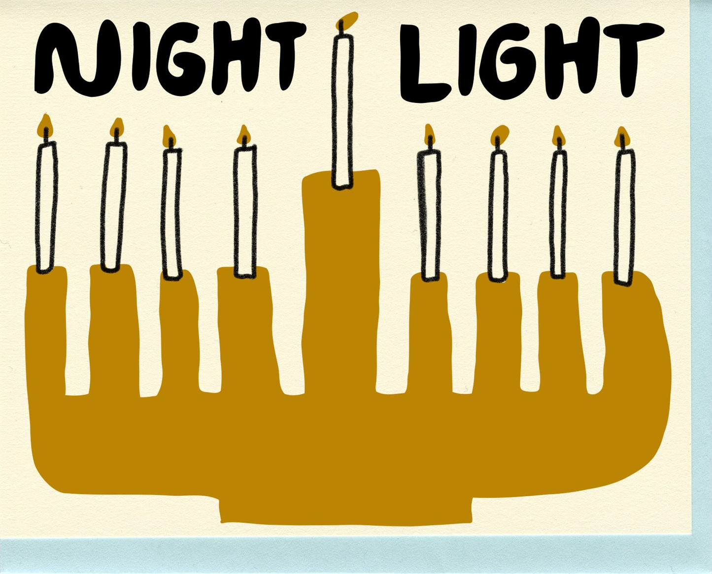 Night Light Hanukah Card - Bespoke Bar L.A.