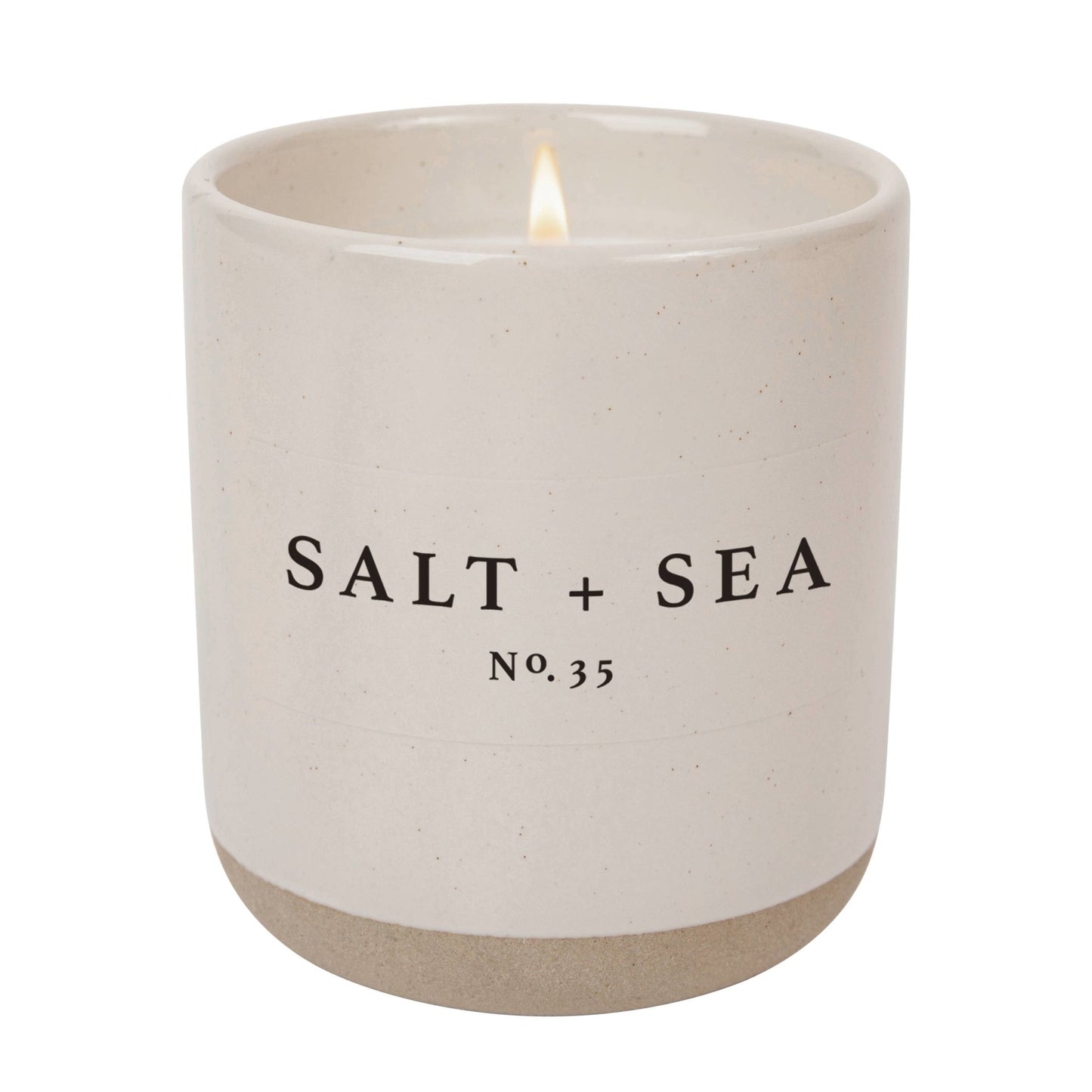 Stoneware Salt and Sea Soy Candle - Bespoke Bar L.A.