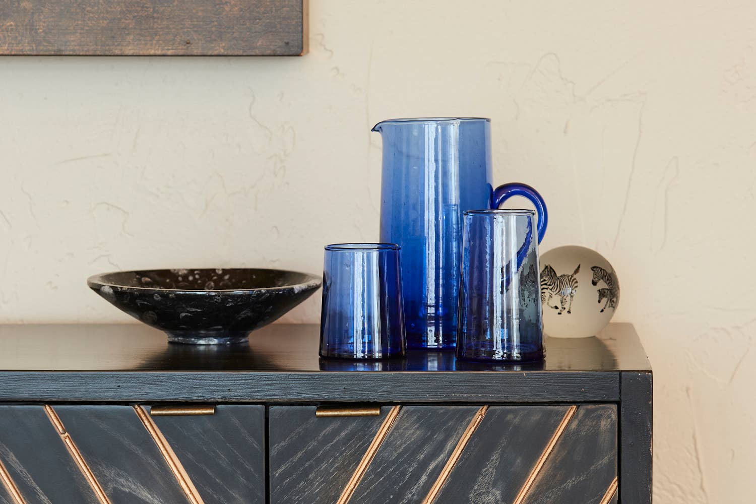 Blue Moroccan Pitcher - Bespoke Bar L.A.