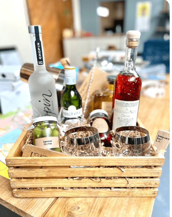 Custom Whiskey, Vodka and Tequila Box for Nancy - Bespoke Bar L.A.