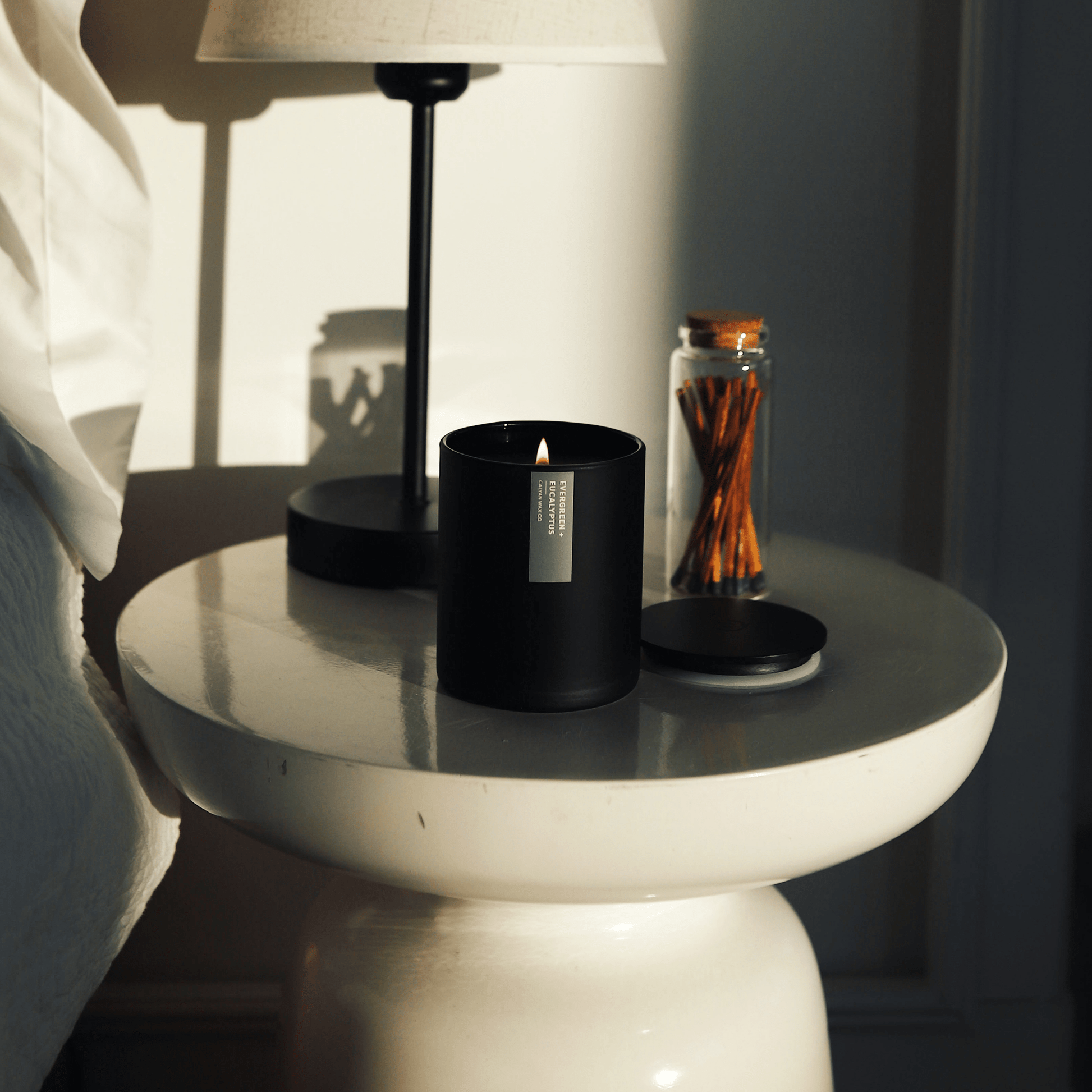 Evergreen + Eucalyptus Soy Candle - Bespoke Bar L.A.