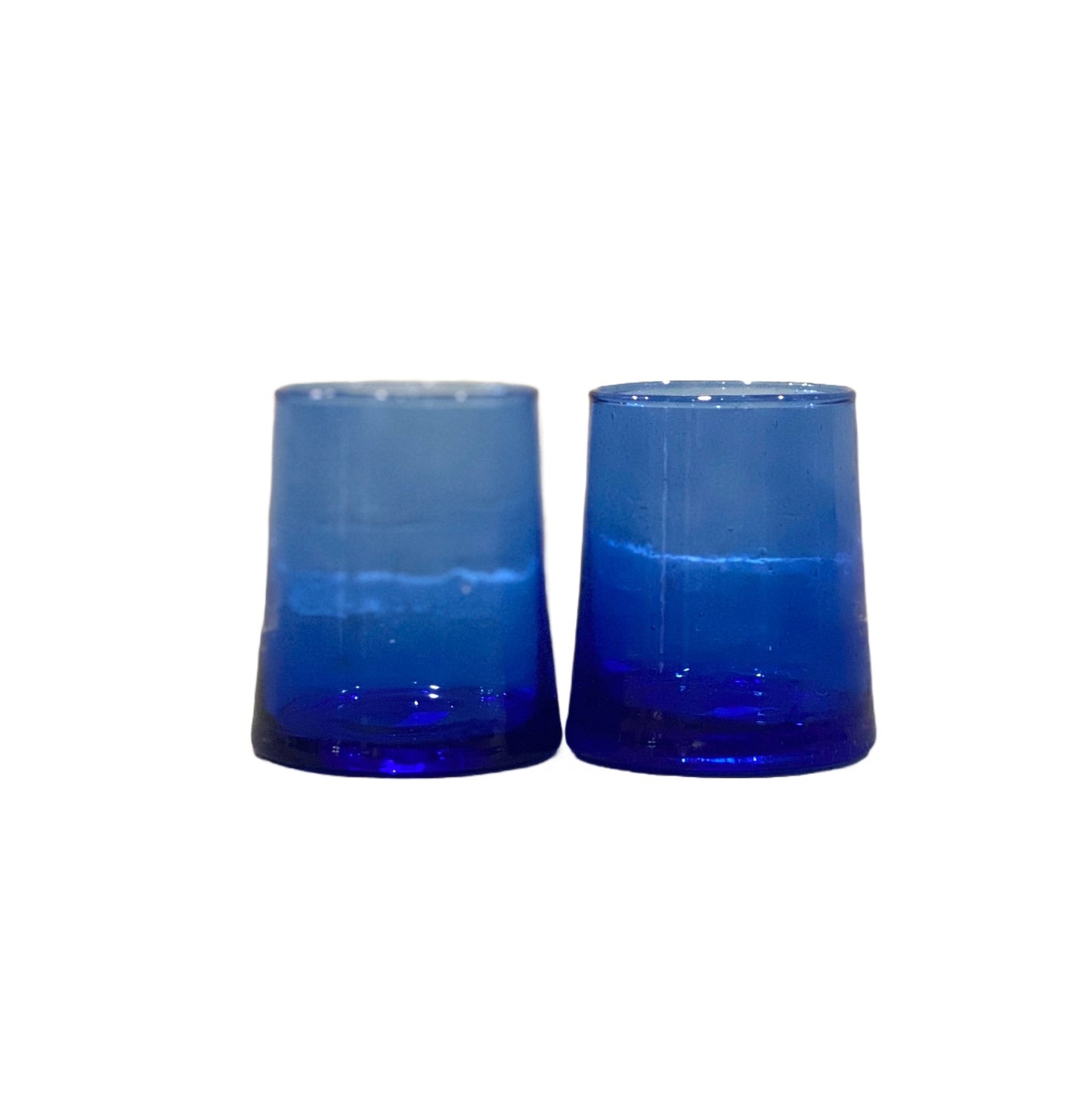 Blue Moroccan Glasses -Set of Two - Bespoke Bar L.A.