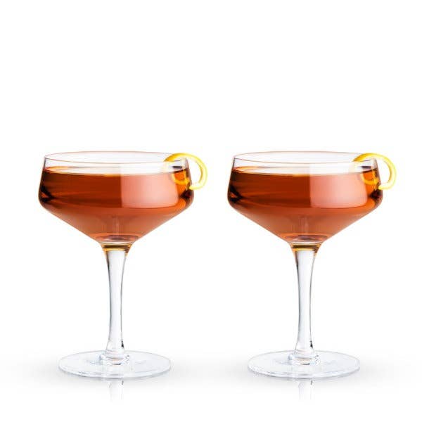 Classic Crystal Coupes - Set of Two - Bespoke Bar L.A.