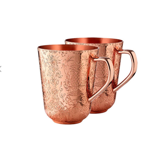 Copper Moscow Mule Cups from Absolut Elyx - Set of 2 - Bespoke Bar L.A.