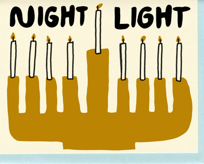 Night Light Hanukah Card - Bespoke Bar L.A.