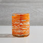 Orange Swirl Handblown Glasses - Set of Two. - Bespoke Bar L.A.
