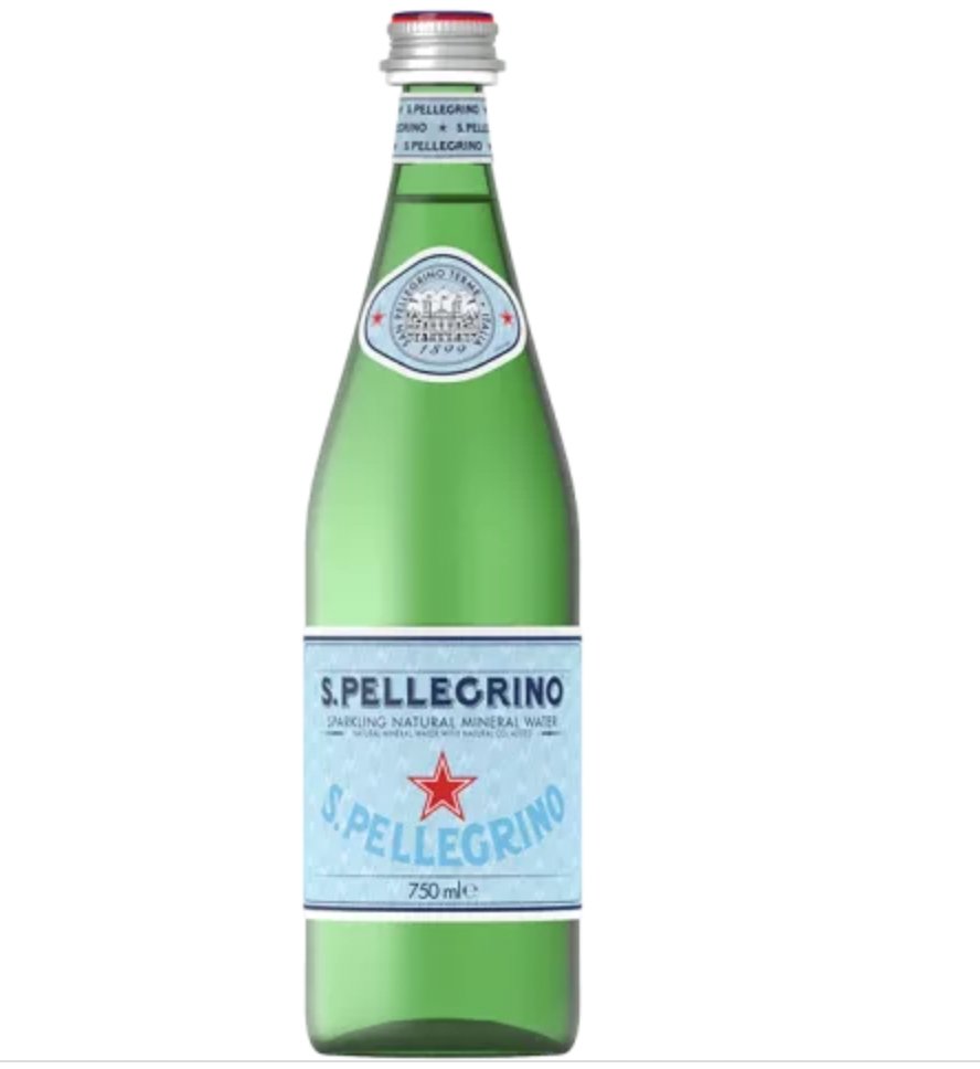 San Pellegrino Sparkling Natural Mineral Water Glass Bottle - Bespoke Bar L.A.