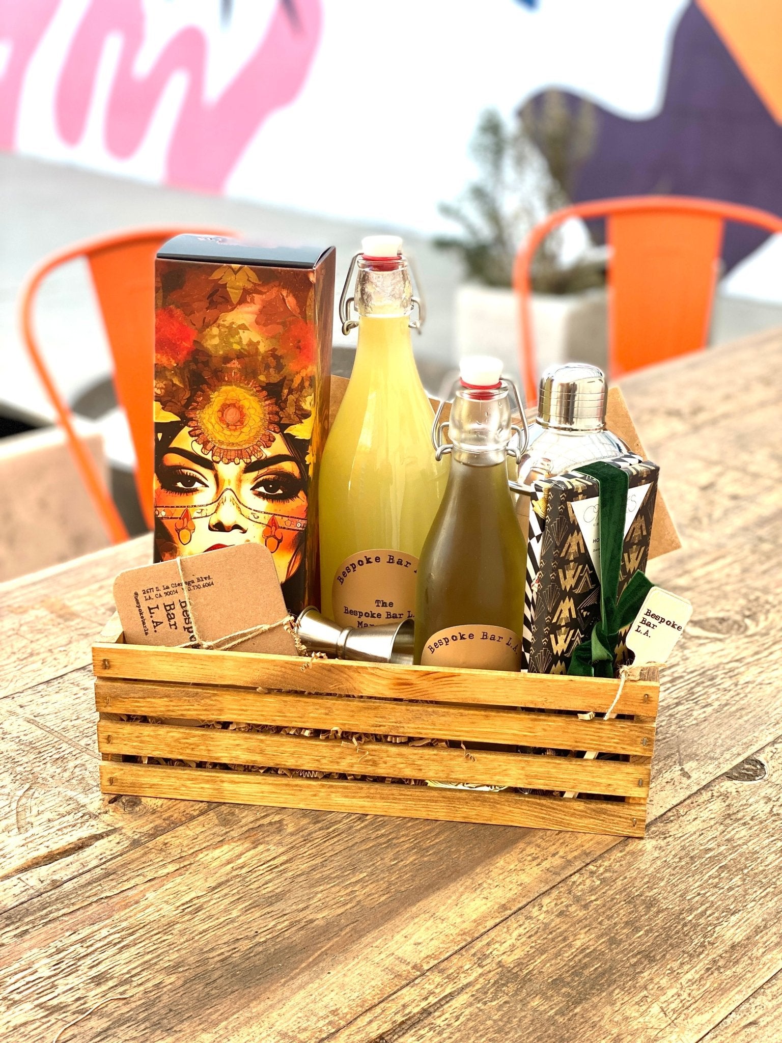 The El Tequinelo Anejo Margarita Box with Compartés Chocolates - Bespoke Bar L.A.